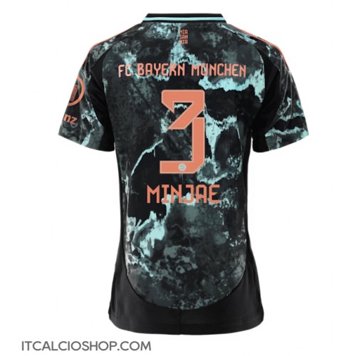 Bayern Munich Kim Min-jae #3 Seconda Maglia Femmina 2024-25 Manica Corta